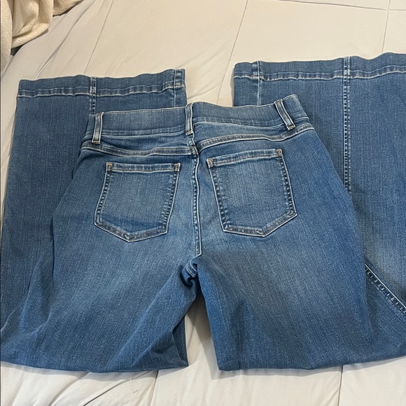 Spanx-Blue wide leg Denim Jeans size Medium - Picture 4 of 9